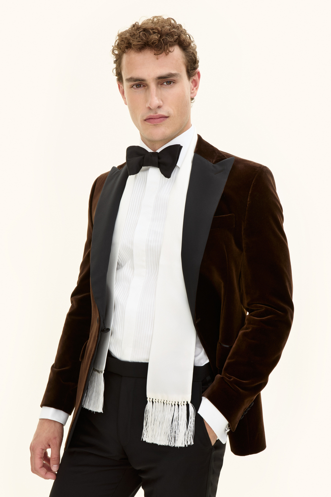 Twill Silk Evening Scarf