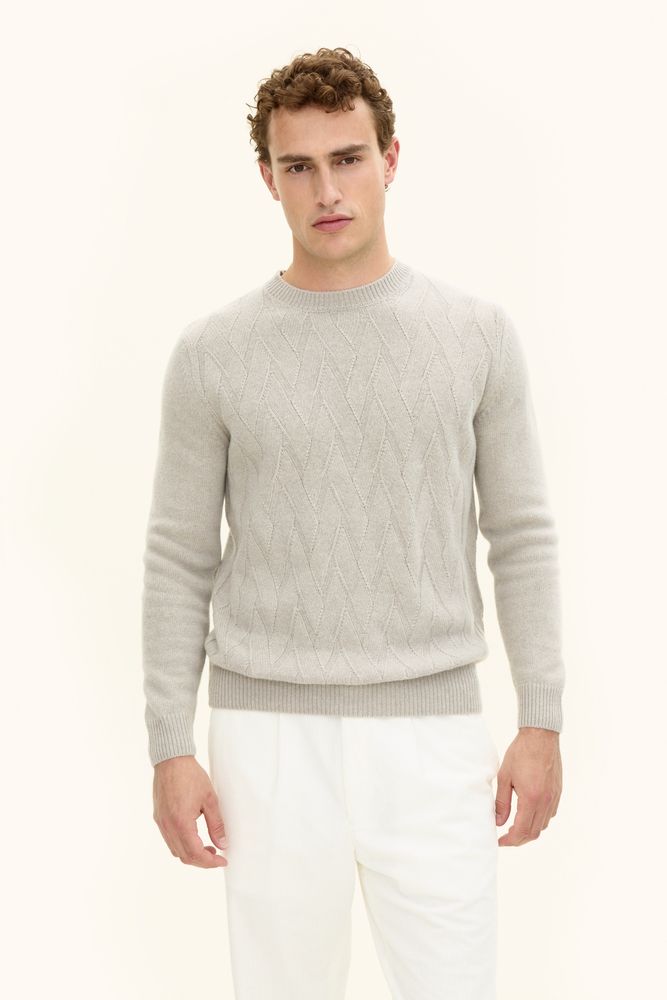 Regular Fit Rundhals Trøje Uld-Kashmir