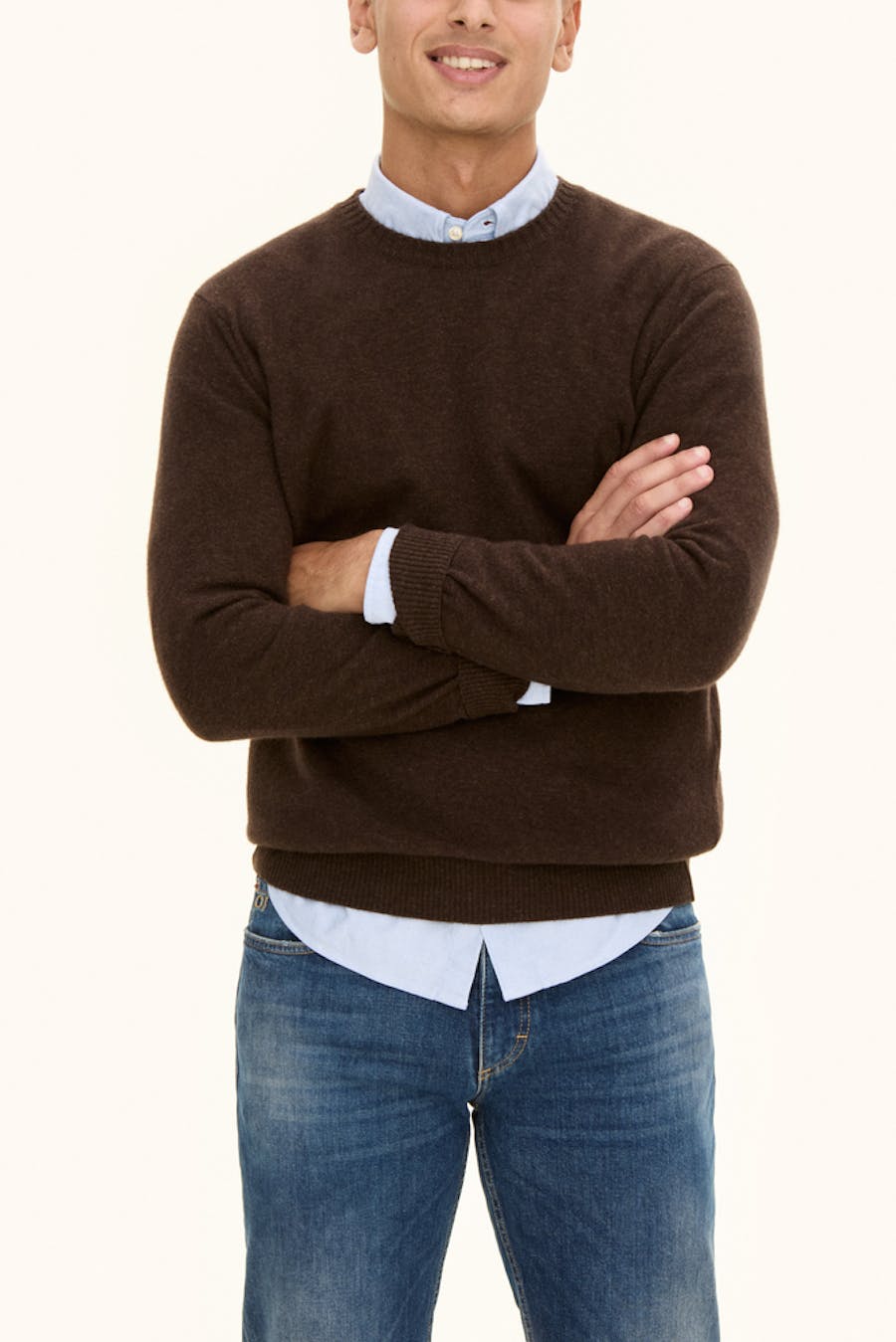 Regular Fit Rundhals Trøje Uldblanding