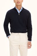 Regular Fit Half Zip Genser Ullblanding
