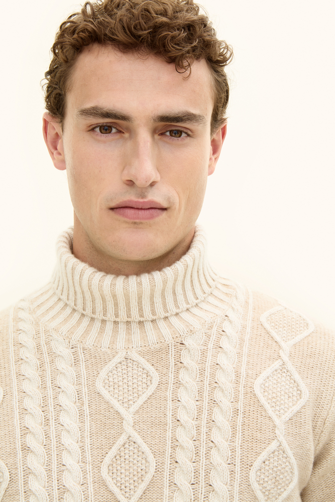 Regular Fit Kabelstrikket Pologenser