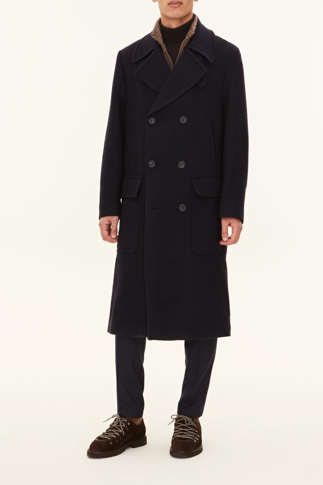 Regular Fit Double breasted Wool Coat