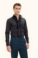 Slim Fit Cut Away Twillskjorte