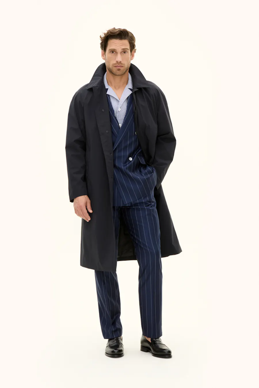 Nylon Shell Raglan Coat