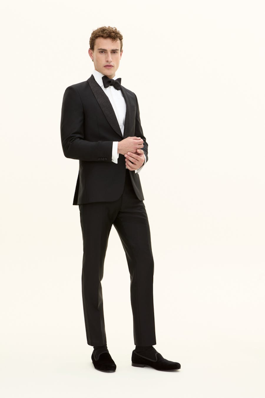 Regular Fit Tuxedo Microstructure Suit