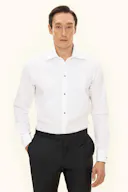 Slim Fit Eksklusiv Smokingskjorte Turndown Krave