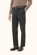 Regular Fit Bukser Glat Uldstretch