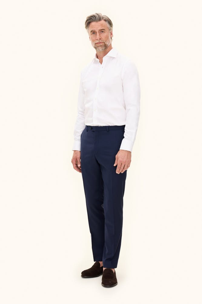 Regular Fit Bukser Glatt Ullstretch