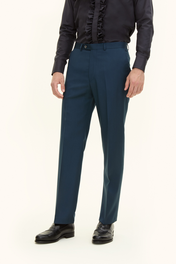 Regular Fit Twillbyxor Hög Midja