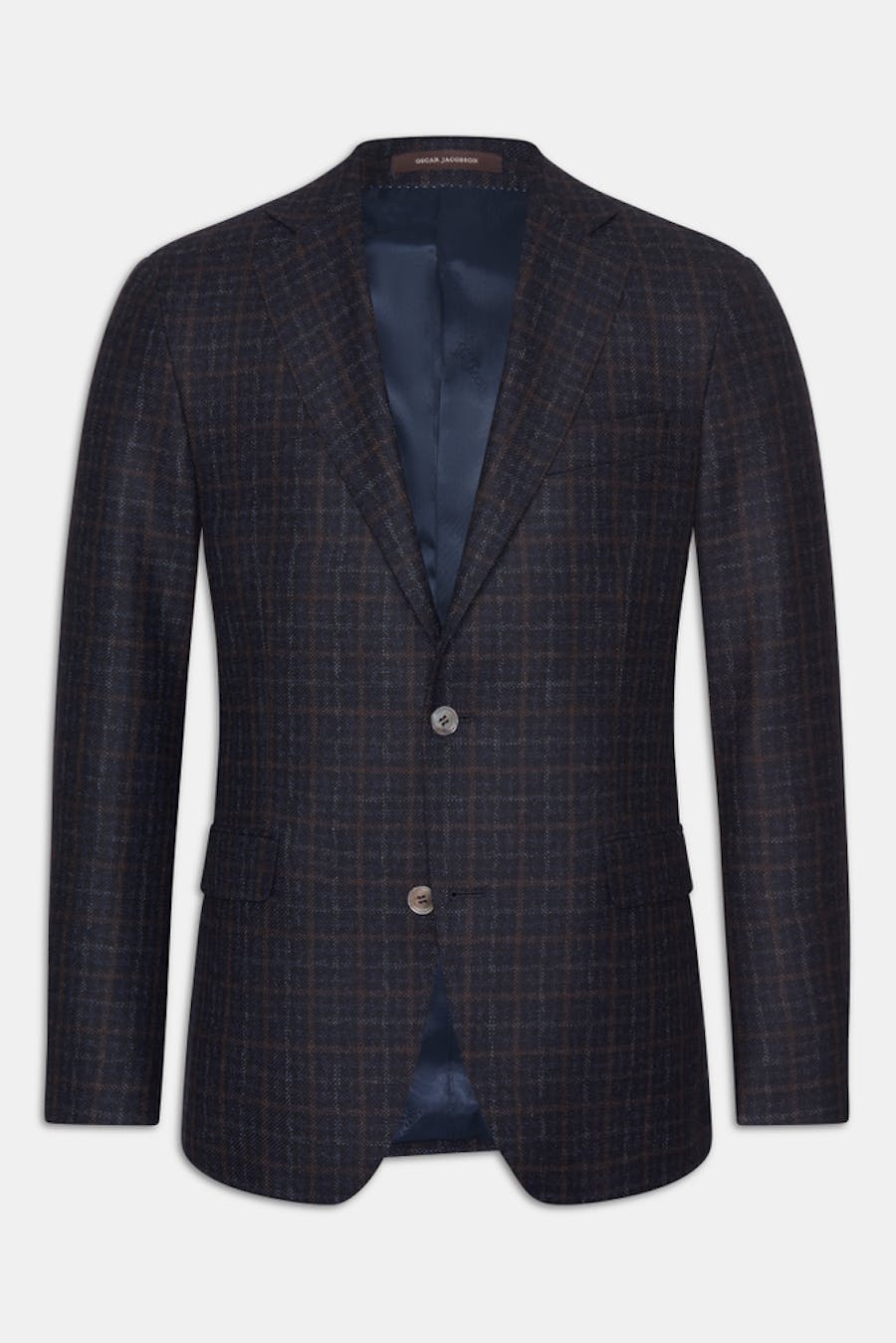 Regular Fit Rutete Flanellblazer