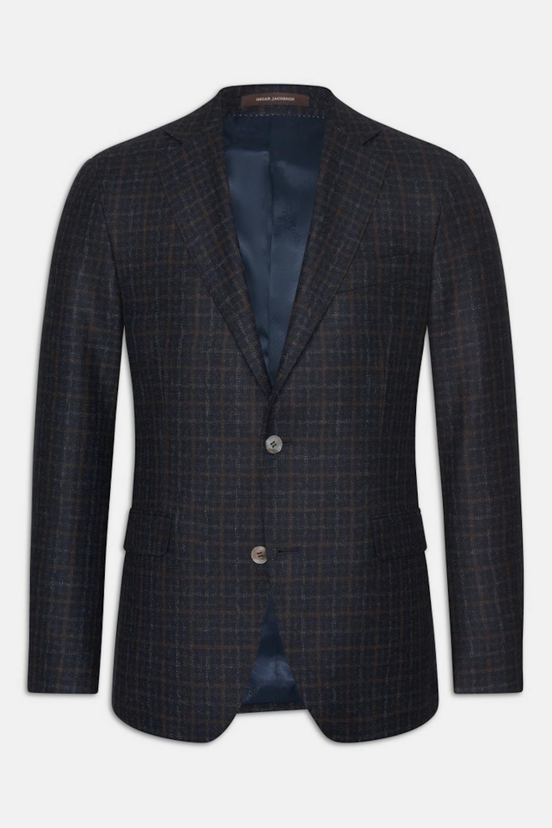 Regular Fit Rutete Flanellblazer
