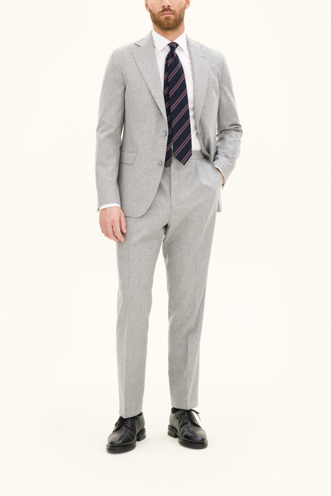 Slim Fit Flannel Jakkesæt