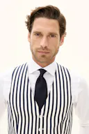 Regular Fit Bomuld Stripe Vest