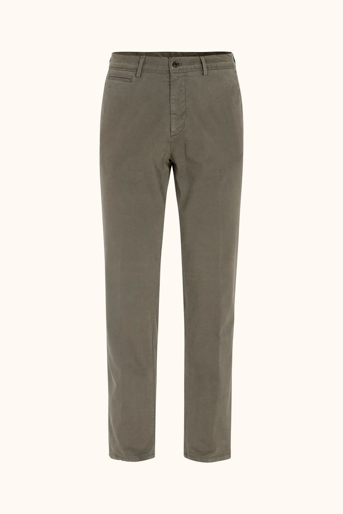Regular Fit  Cotton Stretch Trousers