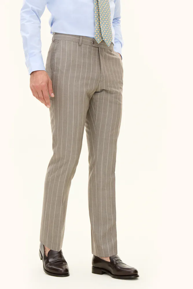 Regular Fit Stripete Bukser