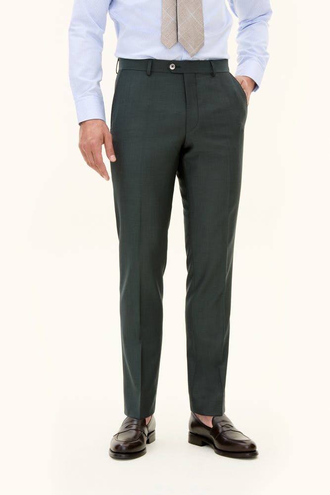 Regular Fit Wool Mohair Trousers
