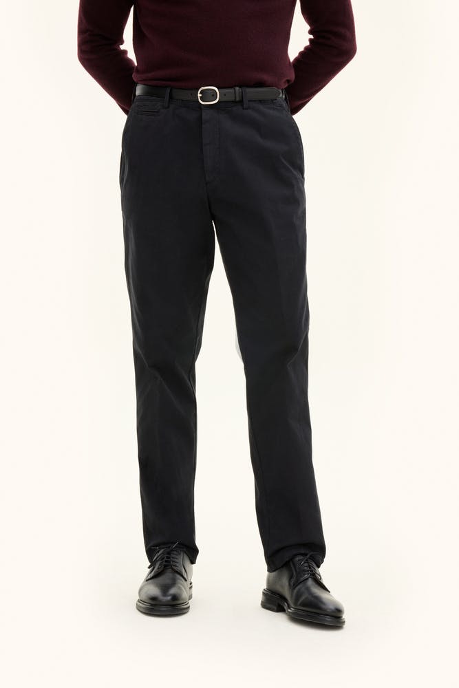 Slim Fit Cotton Stretch Trousers