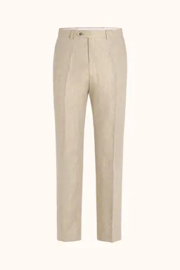 Regular Fit Linnebyxor Hög Midja