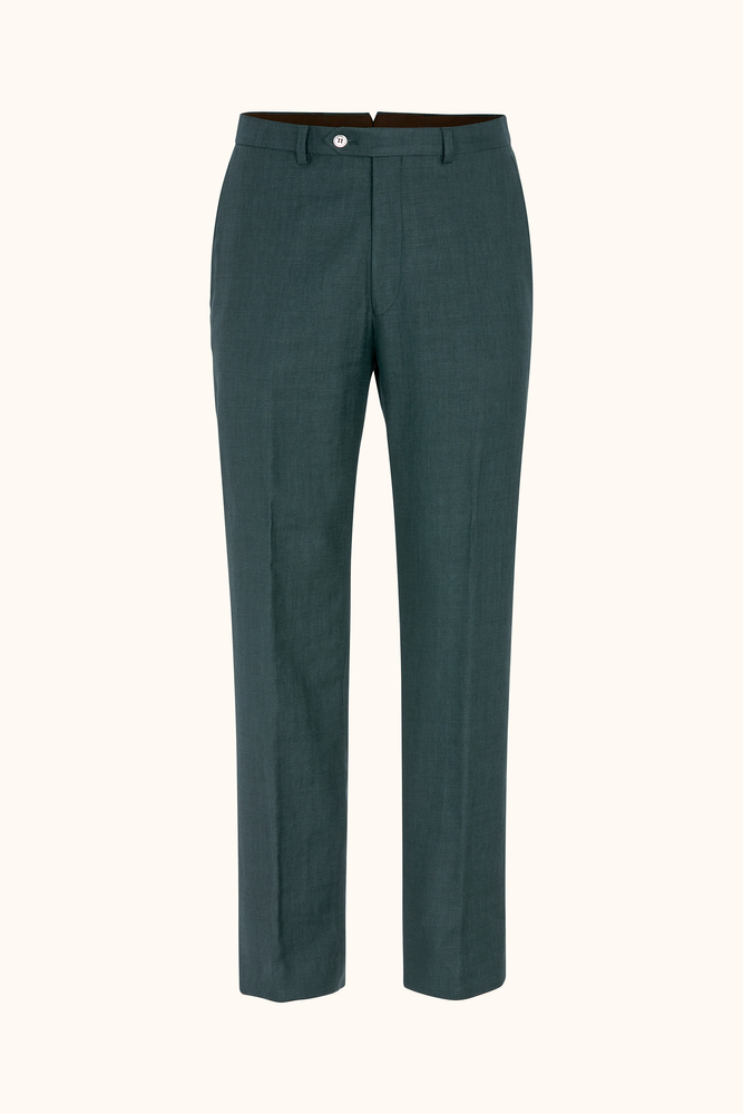 Regular Fit Linnebyxor Hög Midja