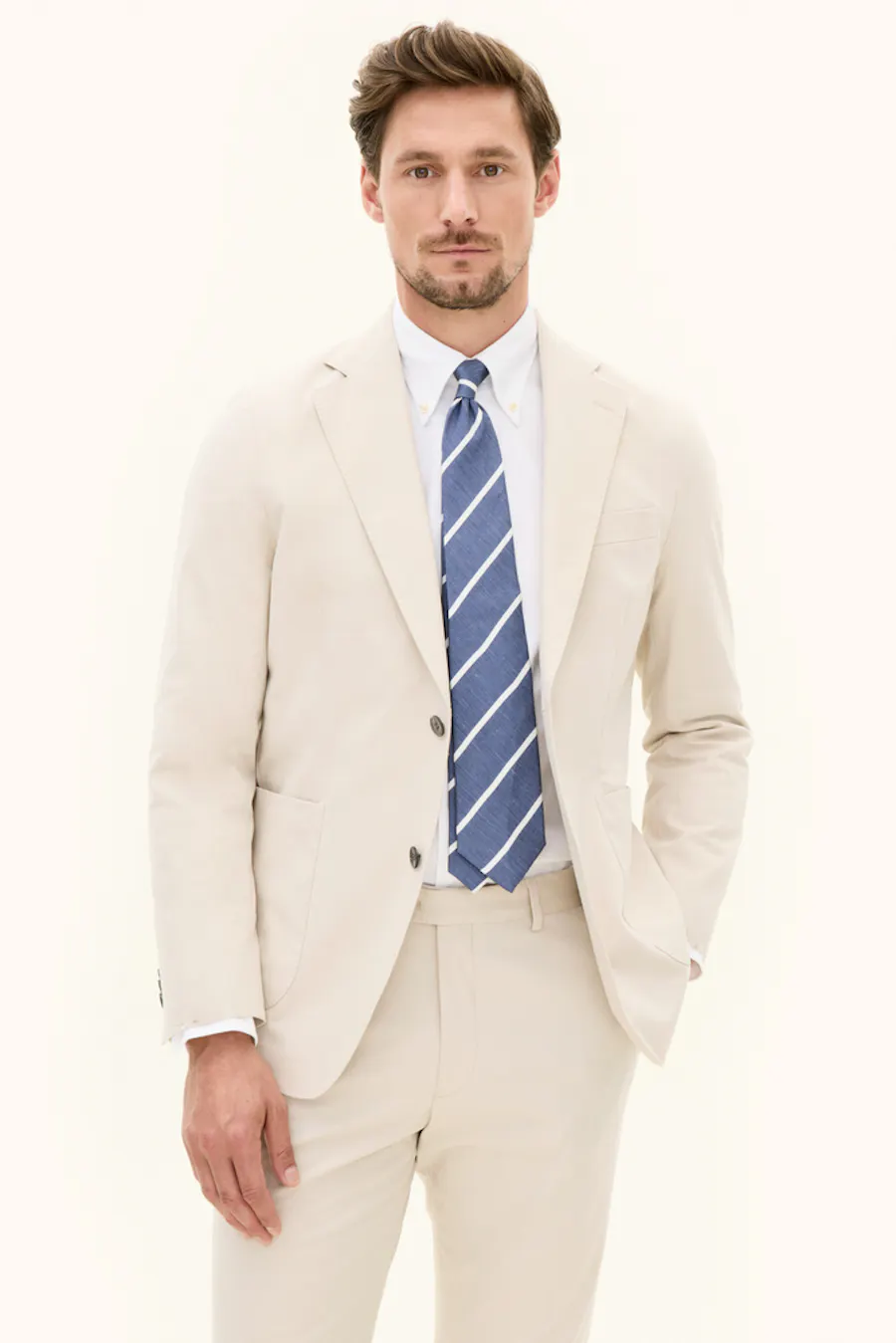 Regular Fit Bomuld Stretch Blazer