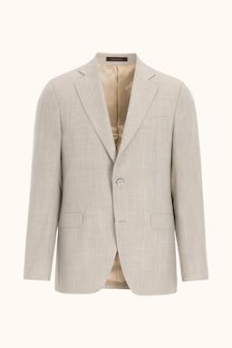 Regular Fit Struktureret Uld Blazer