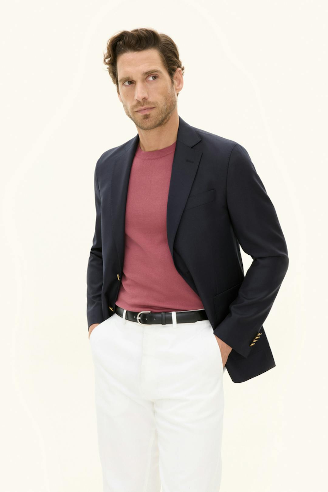 Regular Fit Structured Wool Blazer