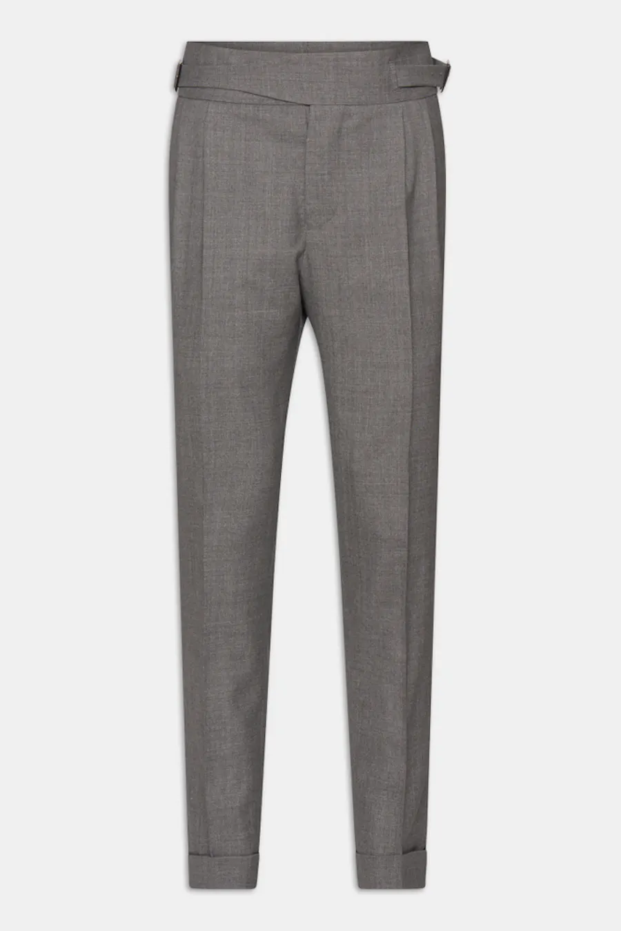 Slim Fit Ullbukser Høy Midje