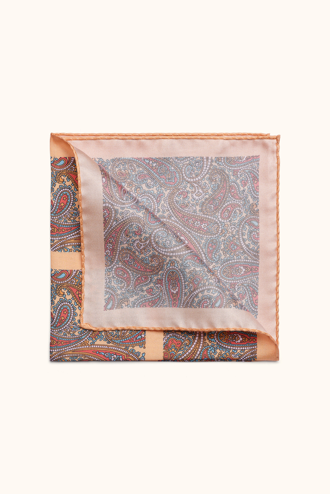 Paisley Pattern Silk Handkerchief