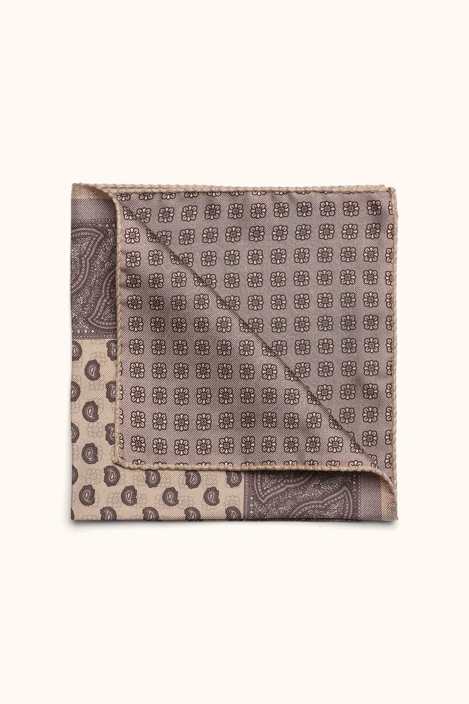 Paisley Pattern Silk Handkerchief