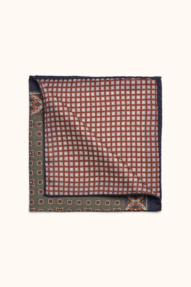 Paisley Pattern Silk Handkerchief