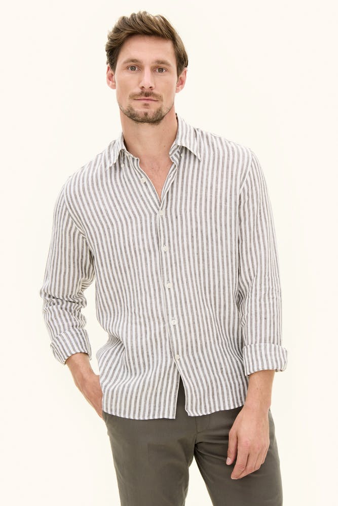 Regular Fit Button Down Linskjorte