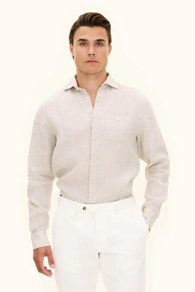 Regular Fit Wide Spread Linskjorte