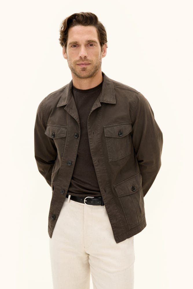 Regular Fit Safari Overshirt Bomullstwill