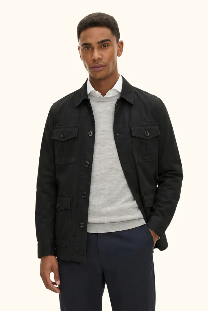Regular Fit Safari Overshirt Bomullstwill