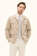 Regular Fit Safari Overshirt Bomullstwill