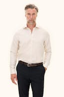 Slim Fit Cut Away Linskjorte