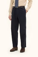 Wide Fit Bomullsbukser Høy Midje