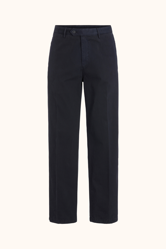 Wide Fit Bomullsbyxor Hög Midja