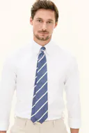 Linen Silk Stripe Tie
