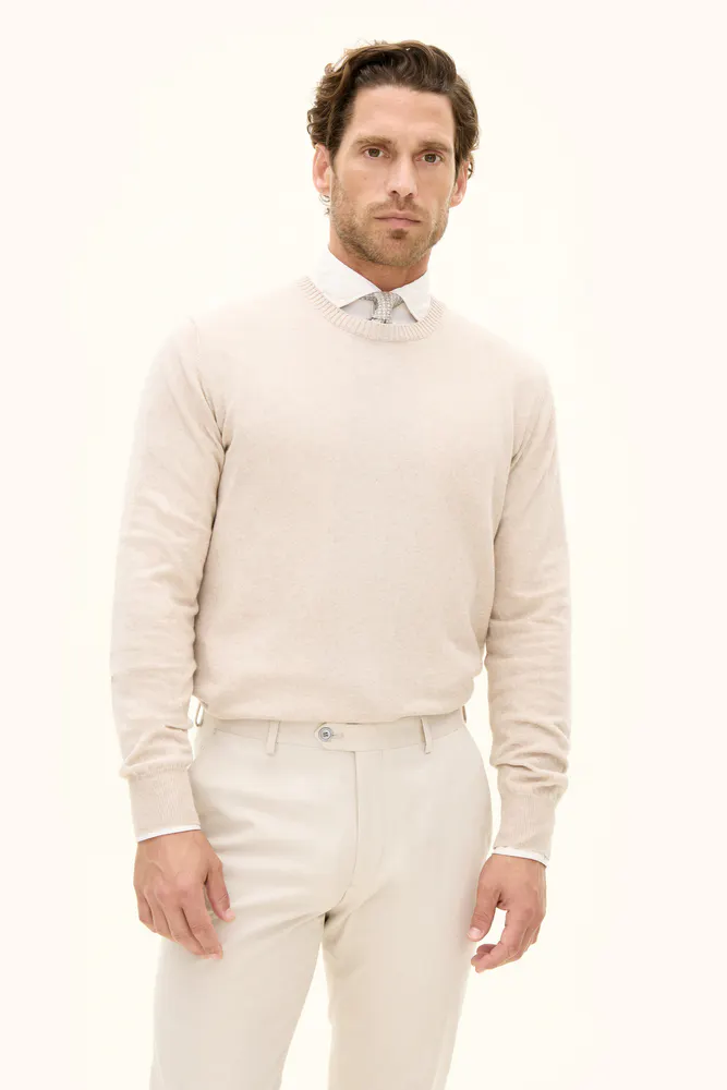 Regular Fit Roundneck Bomuld Kashmir Sweater