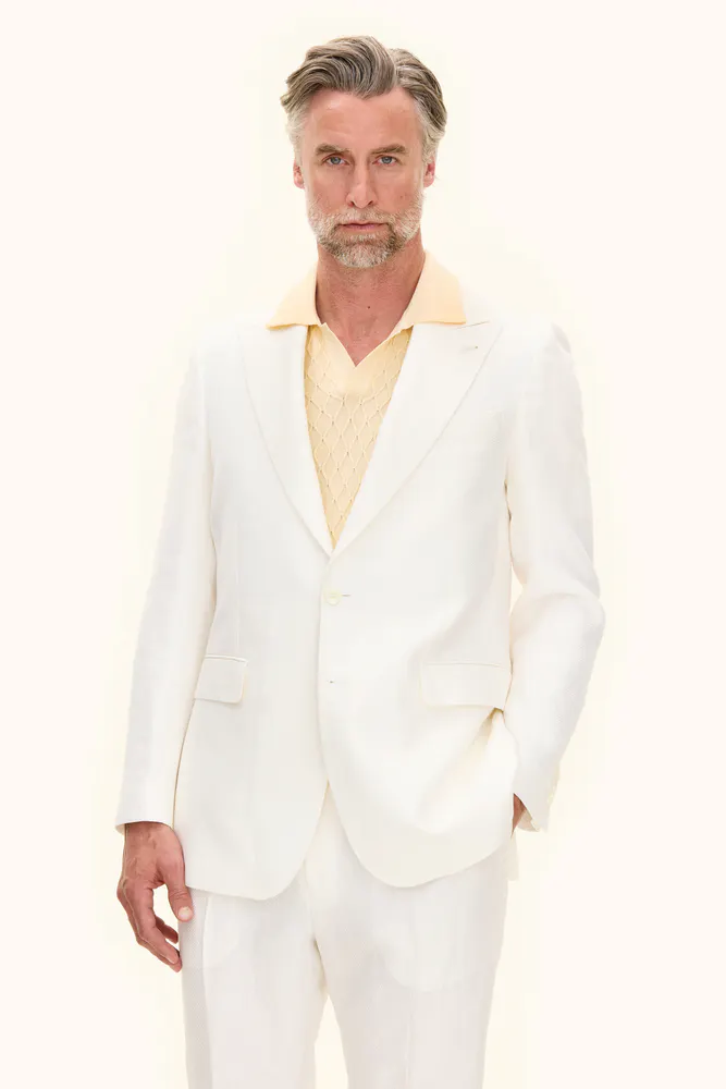 Regular Fit Shiny Twill Blazer