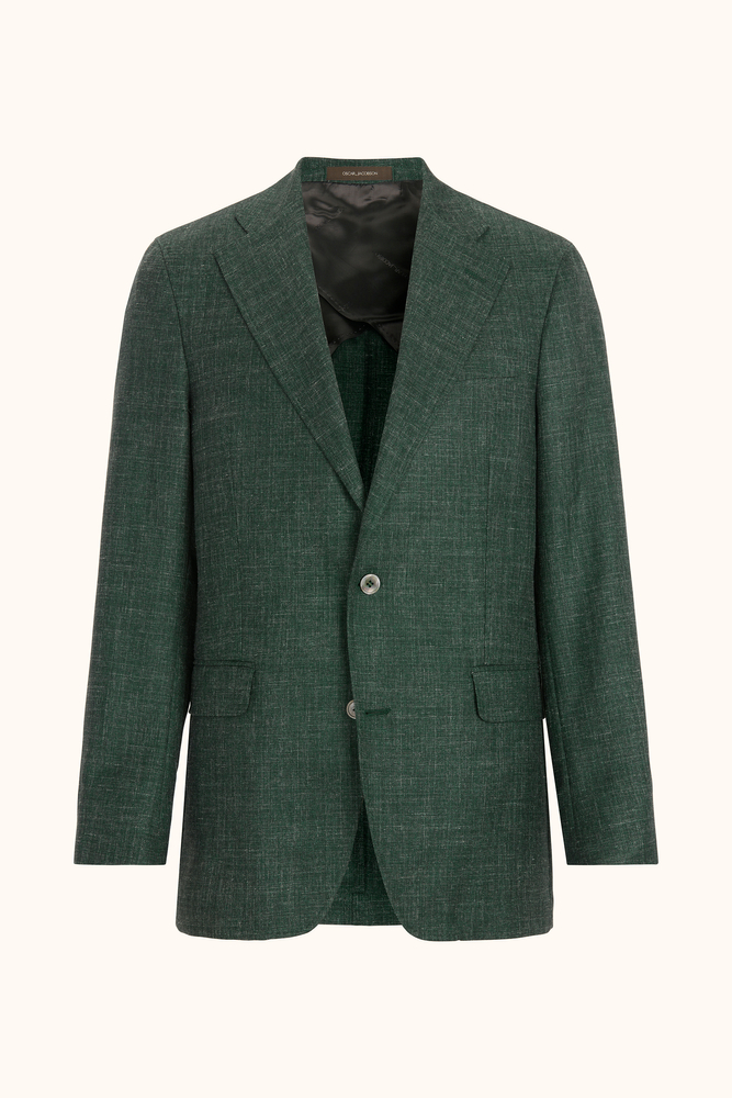 Regular Fit Linen Blend Twill Blazer