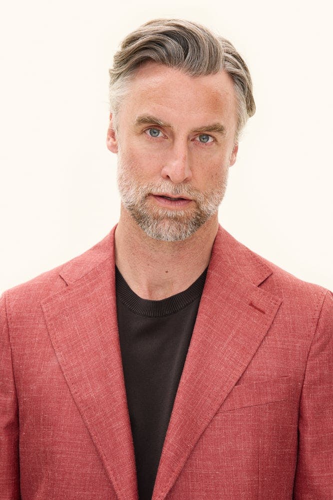 Regular Fit Hørblanding Twill Blazer