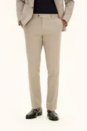 Regular Fit Seersucker Stripe Bukser
