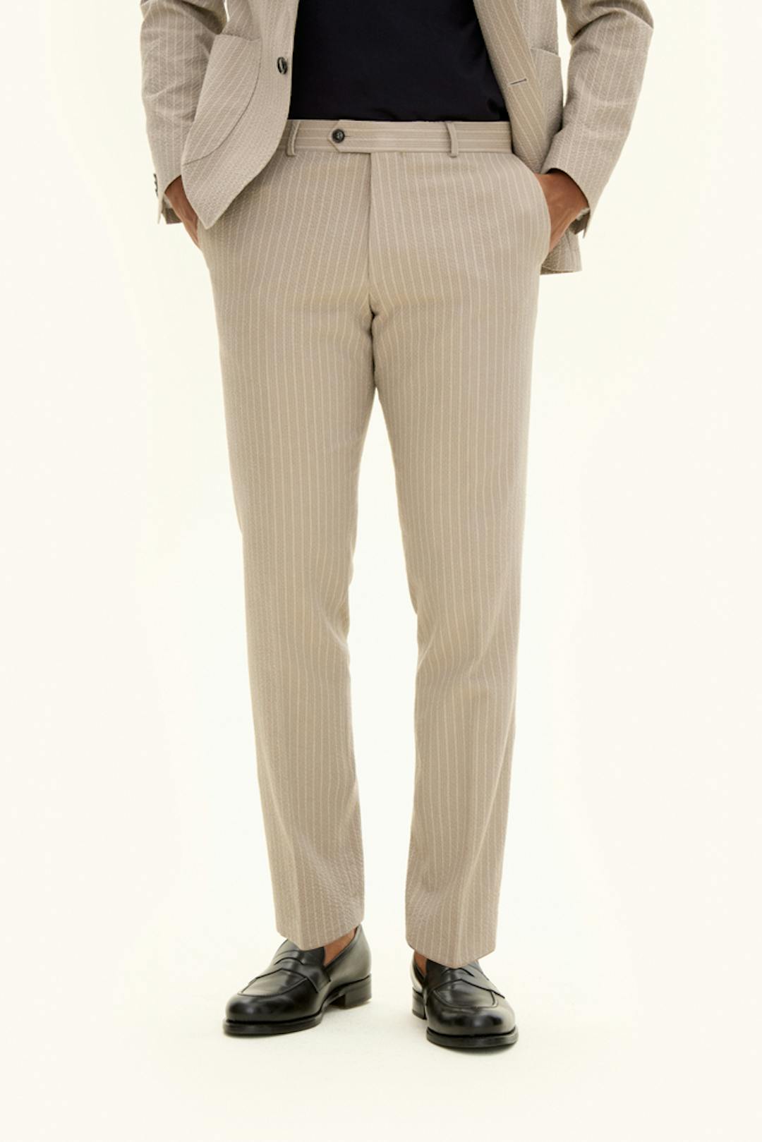 Regular Fit Seersuckerbukser