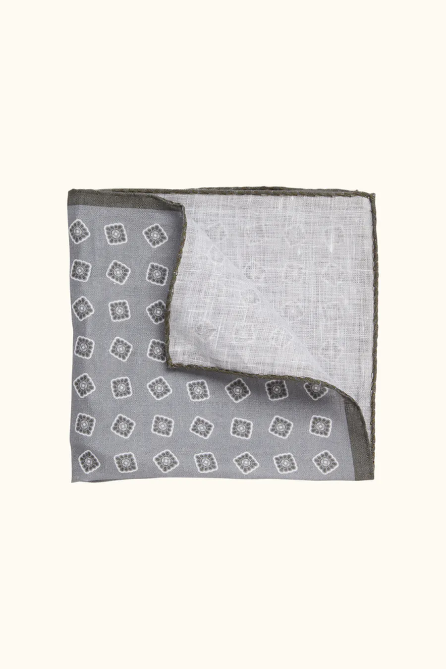 Tile Pattern Silk Handkerchief