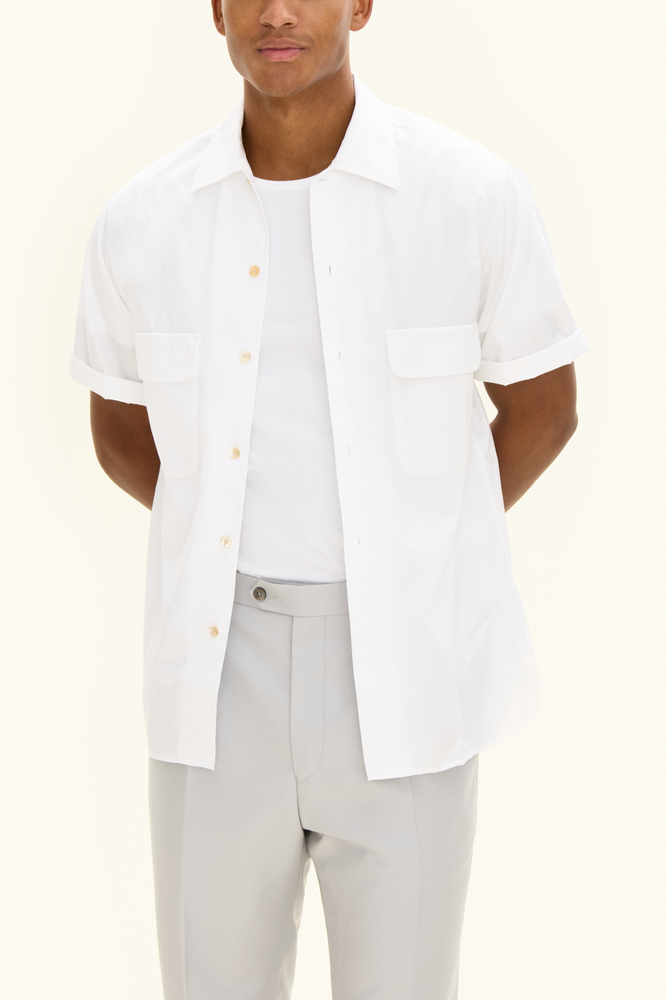 Regular Fit City Collar Washed bomuld skjorte