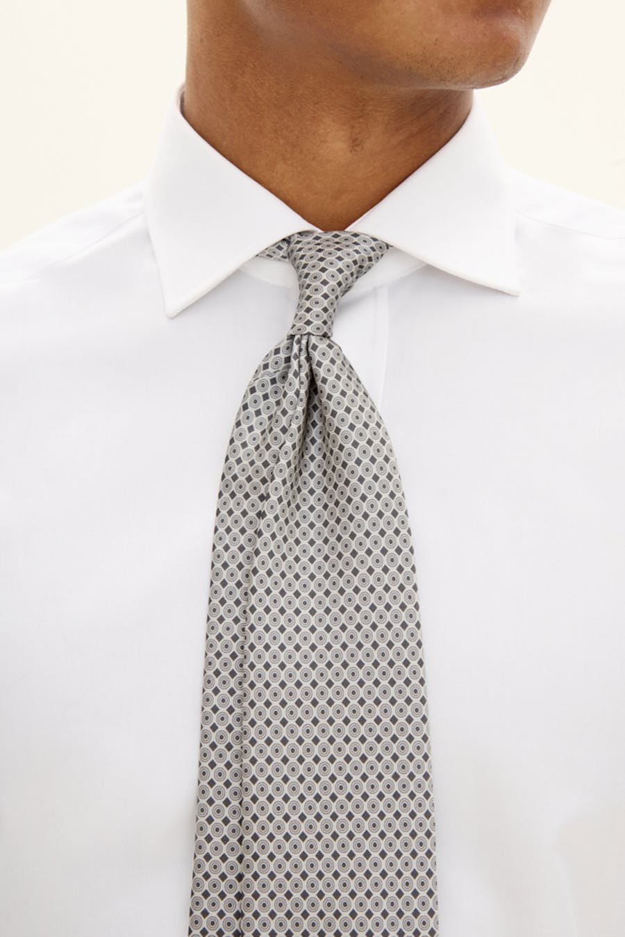 Mønstret Slips Silke