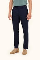 Regular Fit Microstructure Trousers