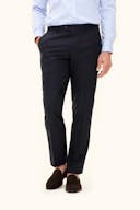 Regular Fit Microstructure Trousers